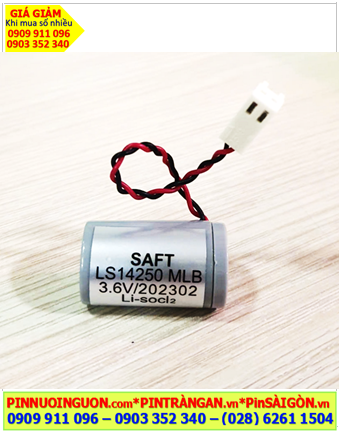 Saft LS14250MLB, Pin nuôi nguồn Saft LS14250MLB lithium 3.6V 1/2AA 1200mAh, Xuất xứ Pháp 